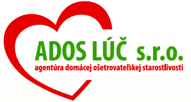 Agentúra domácej ošetrovateľskej starostlivosti ADOS LÚČ s.r.o. so sídlom v Zbyňove.